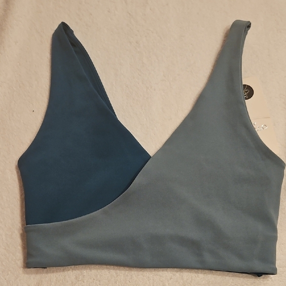 Stylish Blue and Gray Bralette - Picture 5 of 6